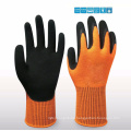 High Visibility Latex Coated Work Gloves Soft Handiness Resistance Comfortable Foam Safety Protective Gloves Manufactures